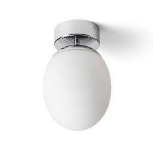 LEDRA MERINGUE 16 mennyezeti lámpa opálüveg/króm 230V LED E27 15W IP44