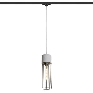 LEDRA BURTON háromáramkörös sínre beton/fekete 230V LED E27 11W