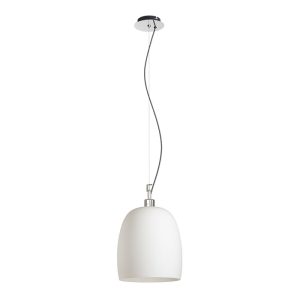 LEDRA COROA NEW 28 függőlámpa opálüveg/króm 230V LED E27 15W