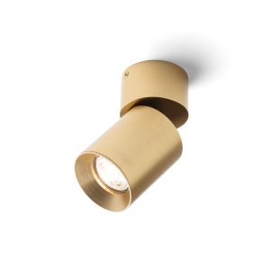 LEDRA DARIO mennyezeti lámpa szálcsiszolt sárgaréz 230V LED GU10 9W