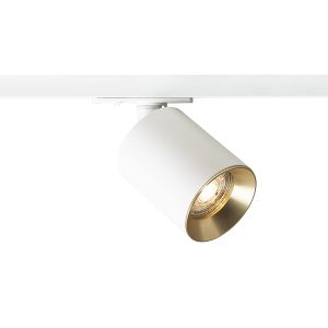 LEDRA DARIO egyáramkörös sínre fehér szálcsiszolt sárgaréz 230V LED GU10 9W