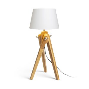 LEDRA AMBITUS/ALVIS 24 asztali lámpa fehér bambusz 230V LED E27 11W