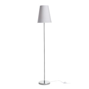 LEDRA NYC/CONNY 25 állólámpa Polycotton fehér/króm 230V LED E27 15W