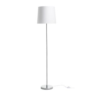 LEDRA NYC/CONNY 35 állólámpa Polycotton fehér/króm 230V LED E27 15W