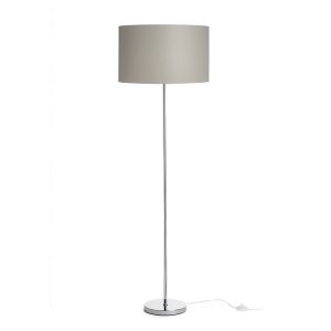 LEDRA NYC/RON 40/25 állólámpa Chintz világosszürke/króm 230V LED E27 15W