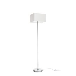 LEDRA NYC/TEMPO 30/19 állólámpa Polycotton fehér/króm 230V LED E27 15W