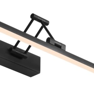 LEDRA FRIDA 60 fali lámpa matt fekete 230V LED 12W 3000K