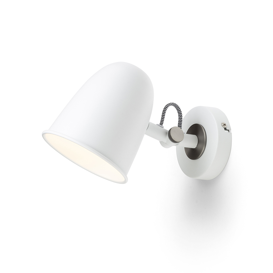 LEDRA DANNY fali lámpa fehér matt nikkel 230V LED E14 5W