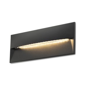 LEDRA REP 27 süllyesztett lámpa fekete 230V LED 10W 90° IP65 3000K