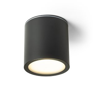 LEDRA DUNE ES111 mennyezeti lámpa fekete 230V LED GU10 9W IP65