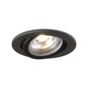 LEDRA JADE DIMM TO WARM süllyesztett lámpa fekete 230V LED 6W 60° 3000 - 2000K