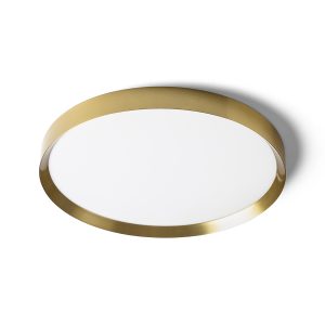 LEDRA SOLEN 49 mennyezeti lámpa szálcsiszolt sárgaréz 230V LED 42W 3000K 4000K 6000K