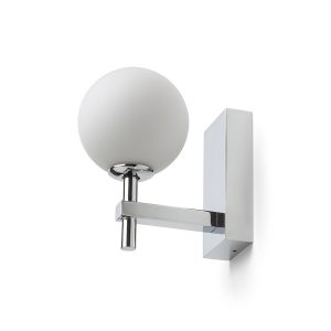 LEDRA PEGGY fali lámpa króm/opálüveg 230V LED G9 6W IP44