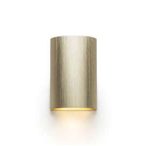 LEDRA CAPRI R fali lámpa szálcsiszolt sárgaréz 230V LED GU10 2x9W