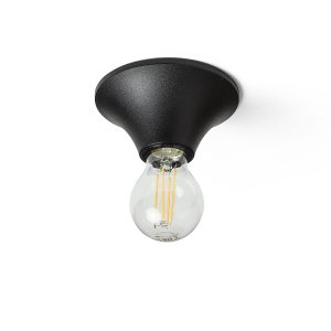 LEDRA BOY mennyezeti lámpa fekete műanyag 230V LED E27 11W IP44