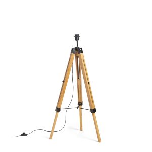 LEDRA ALVIS állólámpa talapzat bambusz/fekete 230V LED E27 15W